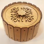 قندان چوبی ام دی اف روکش براق
